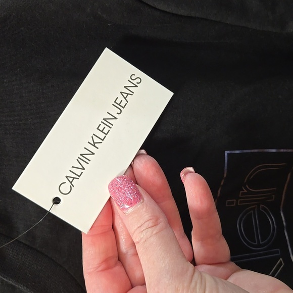 Calvin Klein Jeans Men's Black Logo T-Shirt Large NWT - Picture 4 of 5